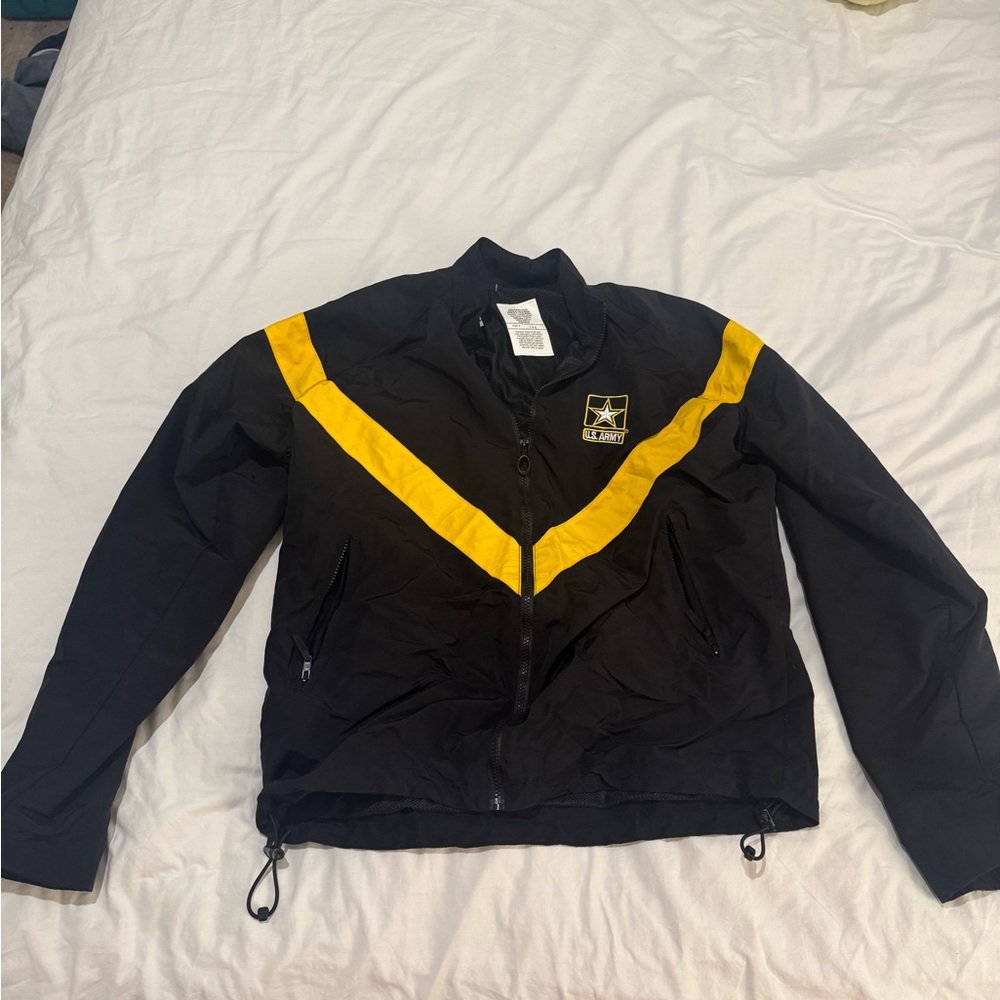 US ARMY Physical Fitness Uniform Jacket Unisex Size: Medium/Long 100% Nylon
